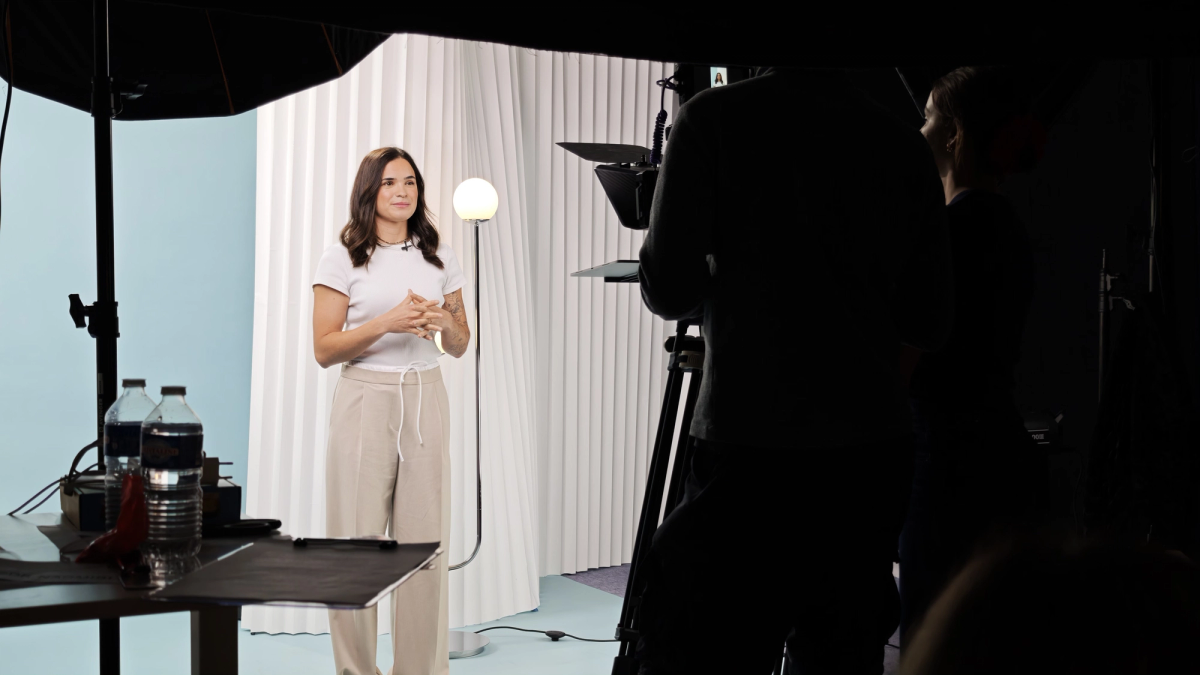Location studio fond colorama bleu