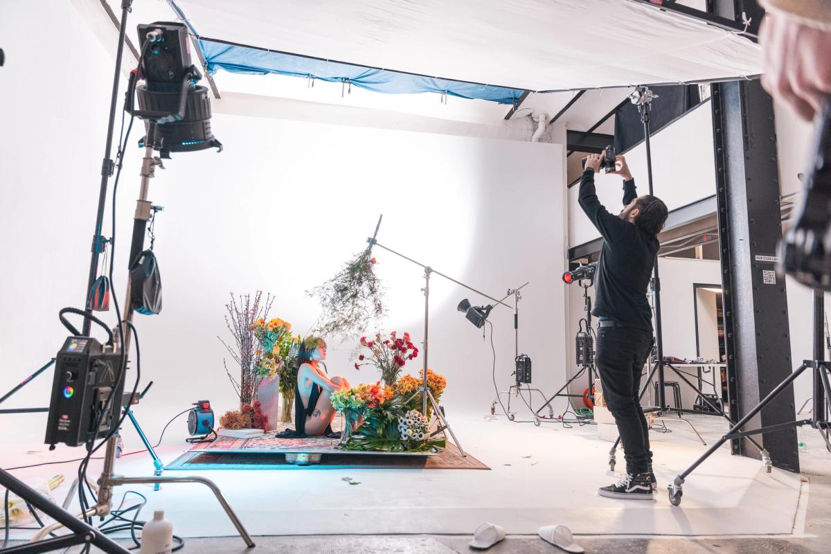 Set design florale de Atelier Mahe au Your Studio Labry