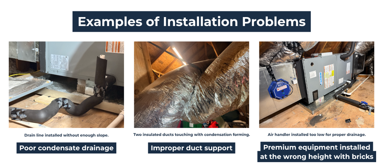 Images example of Installation Problems