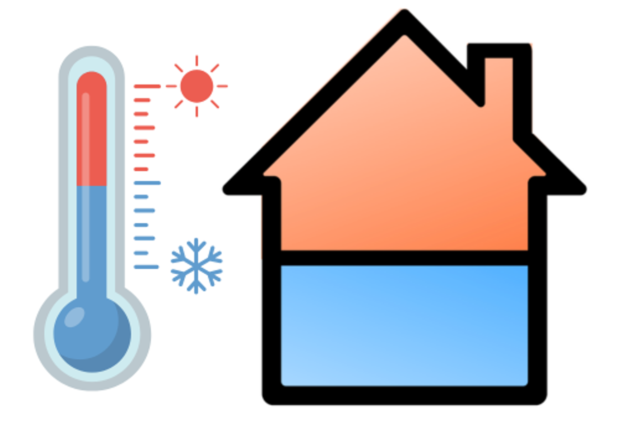 the stack effect in a two-story home