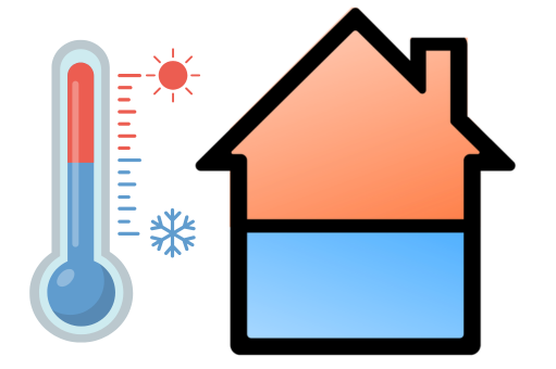 The stack effect in a two-storey home