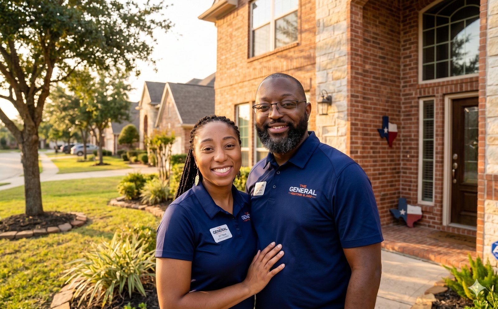 Adé Sampson and La Toya Luces-Sampson, MD, co-founders of The General Heating & Air