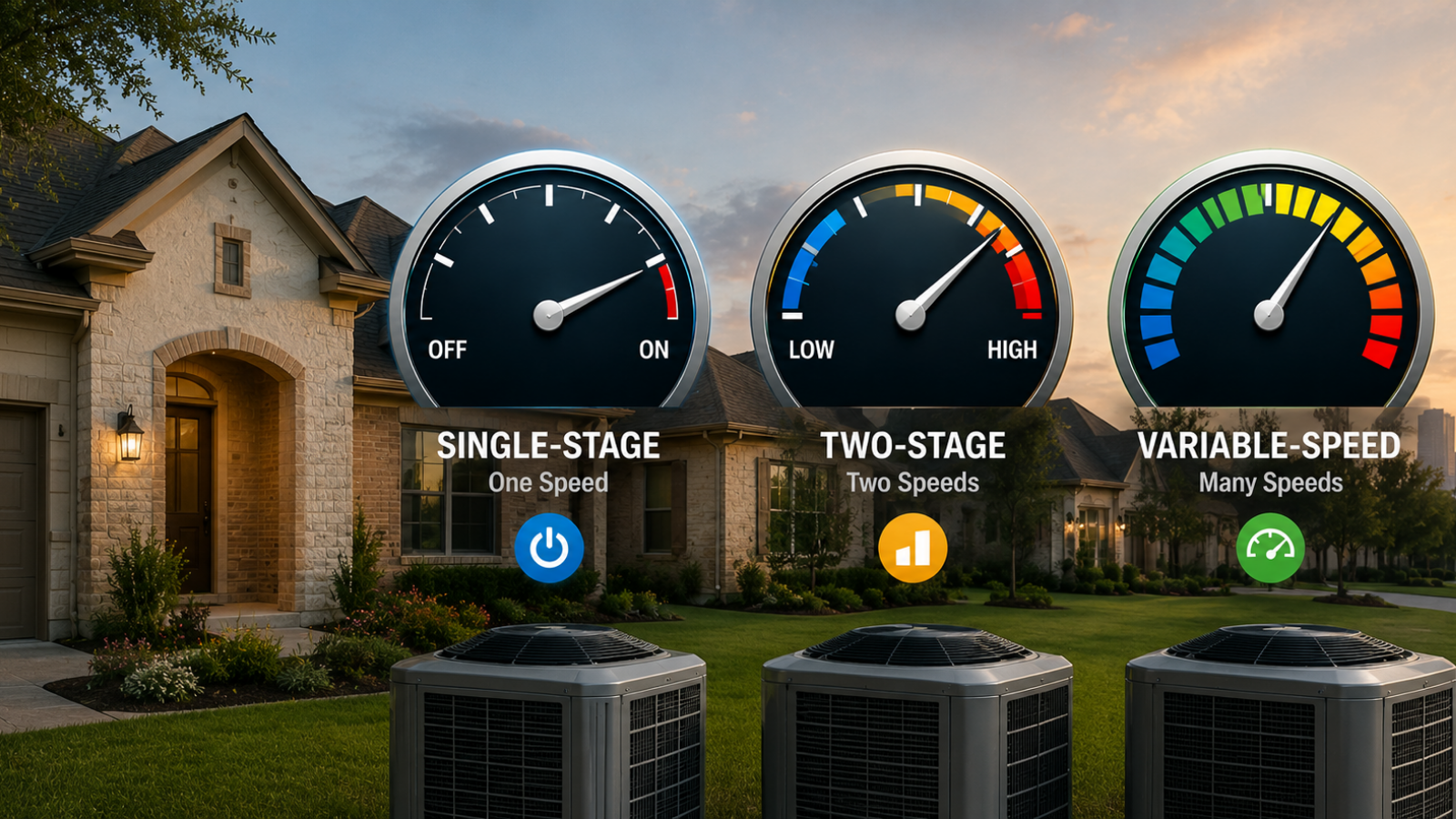 Different HVAC Systems: Single-stage, Two-stage, and Variable Speed