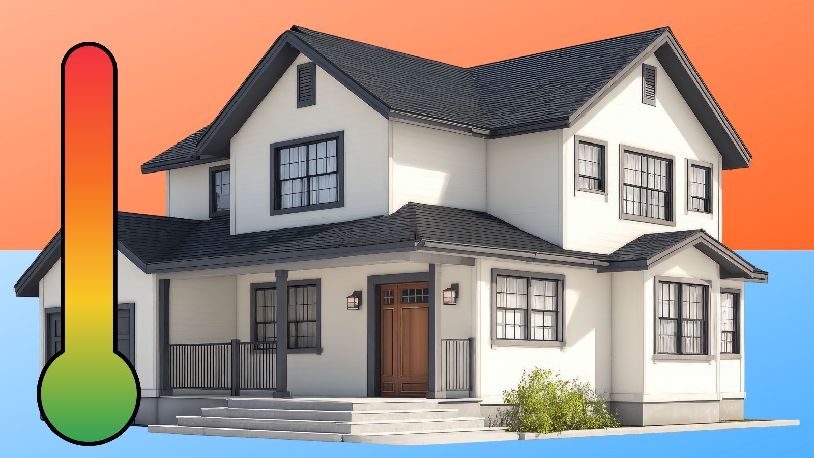 House showing difference in temperature upstairs and downstairs