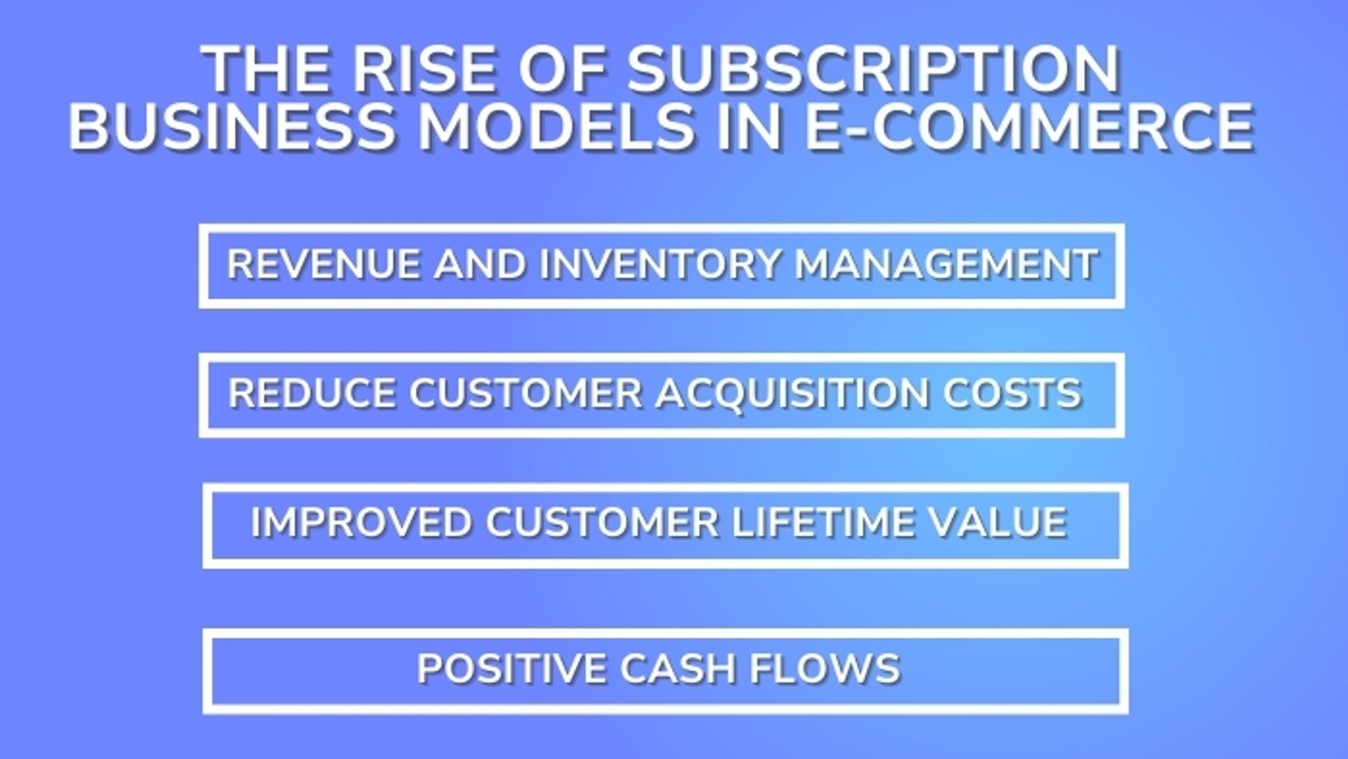 Subscription Business Models in E-Commerce