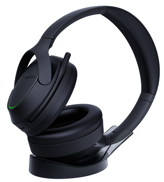 Yealink BH78 sur son support de charge