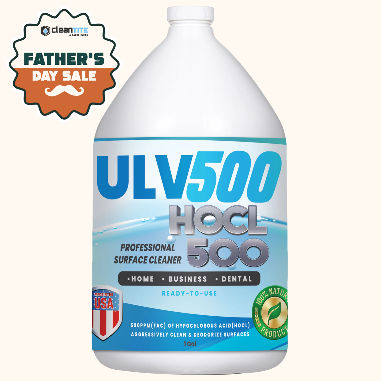 Hypochlorous Acid Hospital Grade Cleaner HOCL500 1Gallon