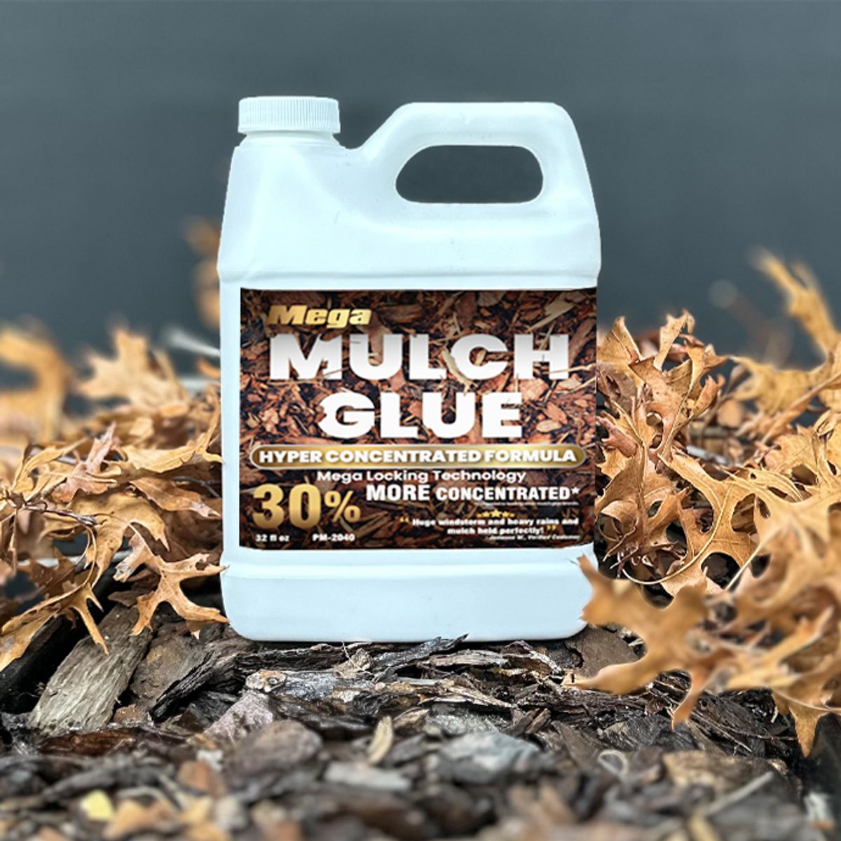 How does Mega Mulch Glue work? 