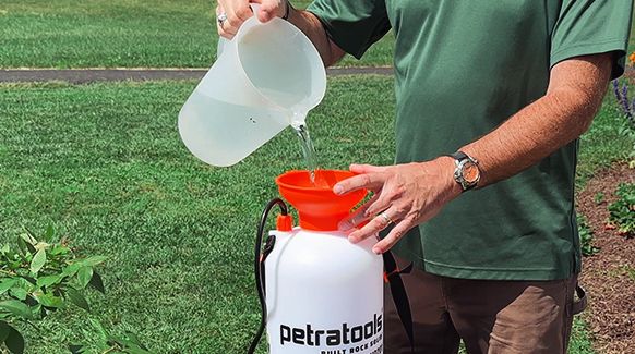 Step Check the spray solution