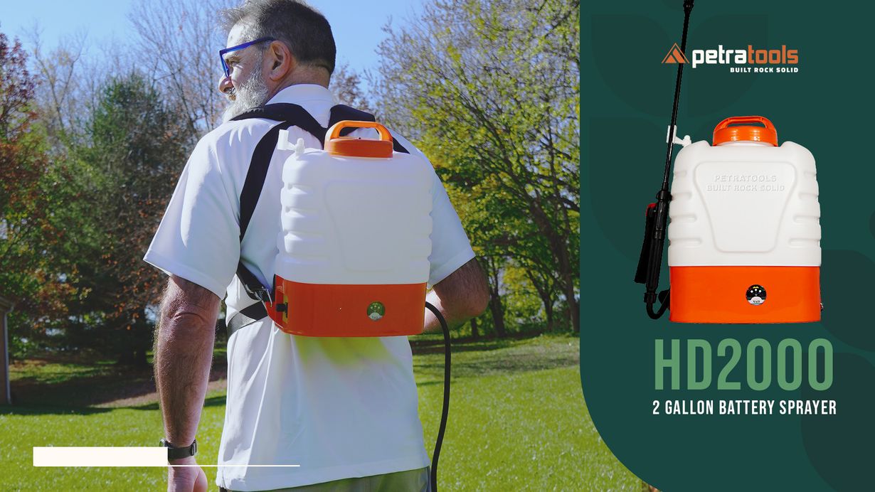 HD2000 BatteryPowered Backpack Sprayer PetraTools