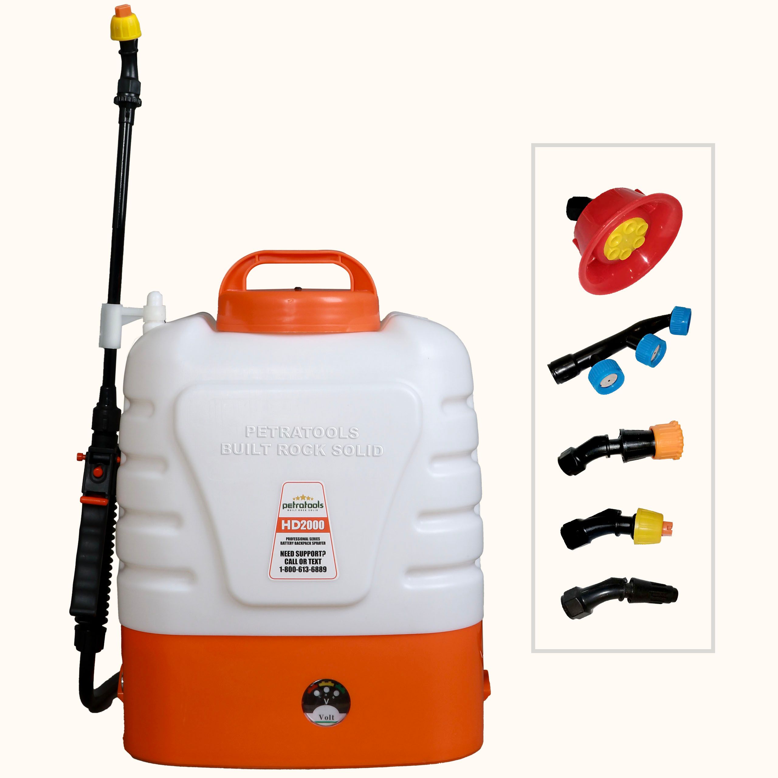 HD2000 Battery Powered Backpack Sprayer - 2 Gallon - PetraTools