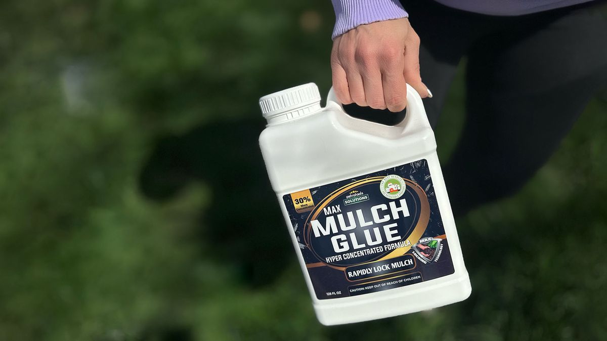 Mulch Glue Keep Your Landscape Beds Looking Great All Year Long