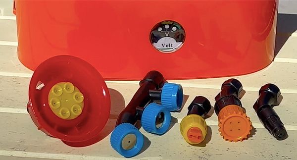 5 Different Nozzles (Multipurpose nozzles for every spraying situation)