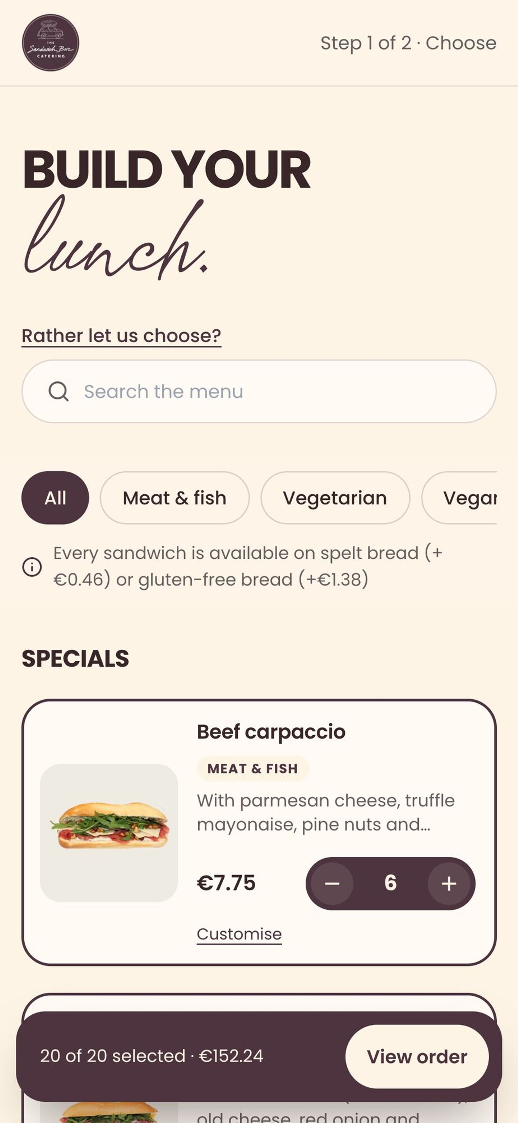 The Sandwich Bar Catering, beeld 1