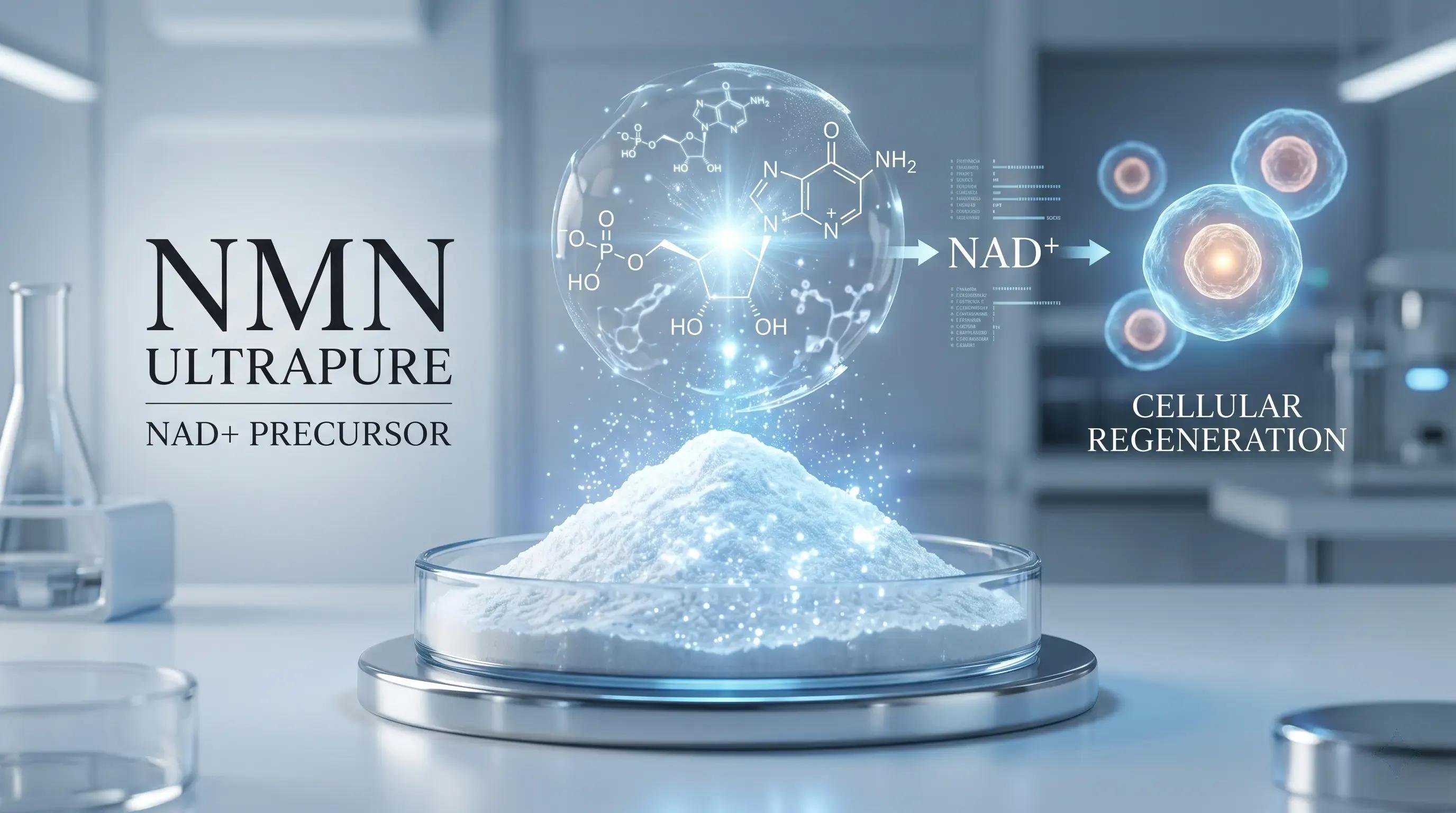 High-Purity β-Nicotinamide Mononucleotide (NMN) Powder | Premium NAD+ Precursor for Anti-Aging & Cellular Health