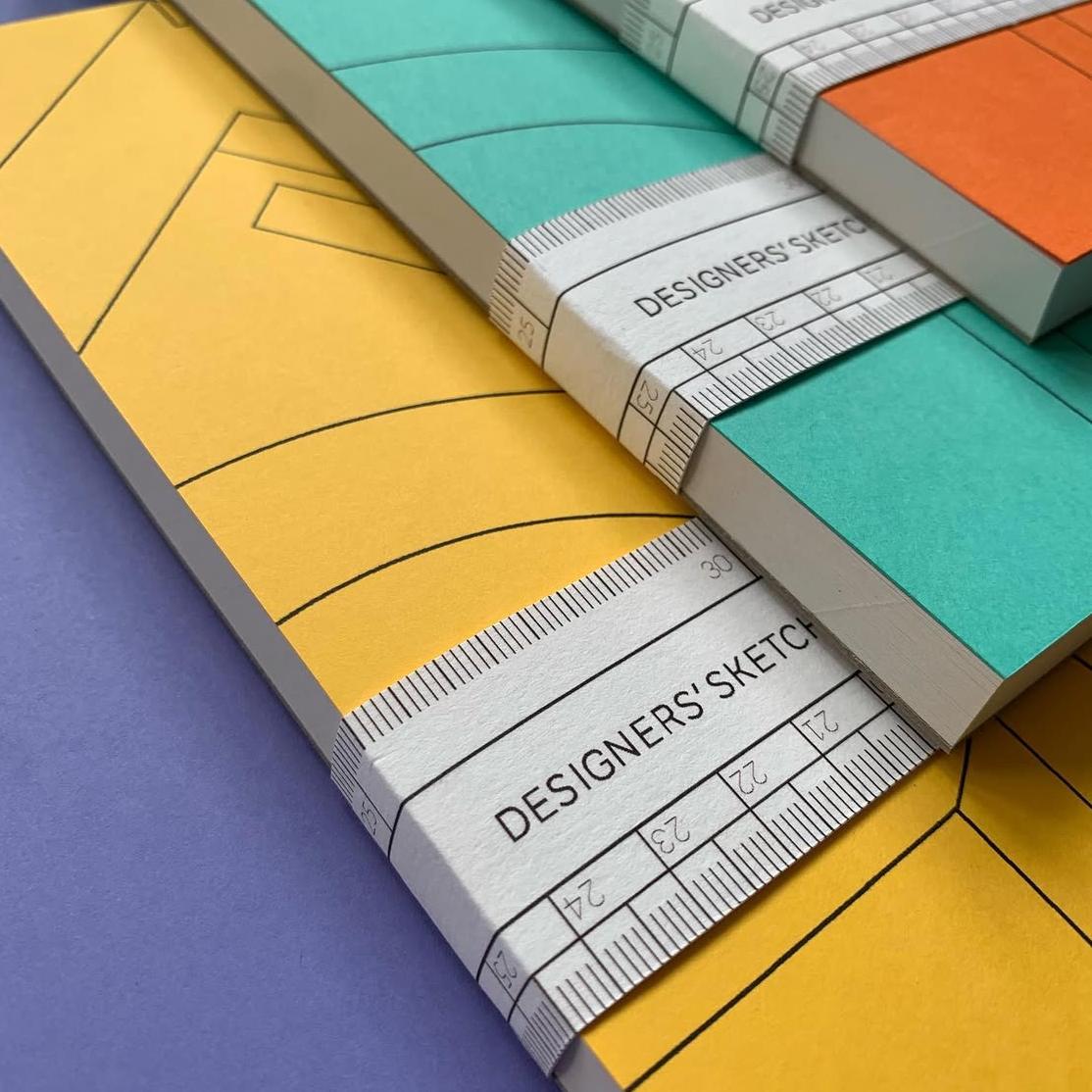 Colourful designer sketchbooks by Ollingtons