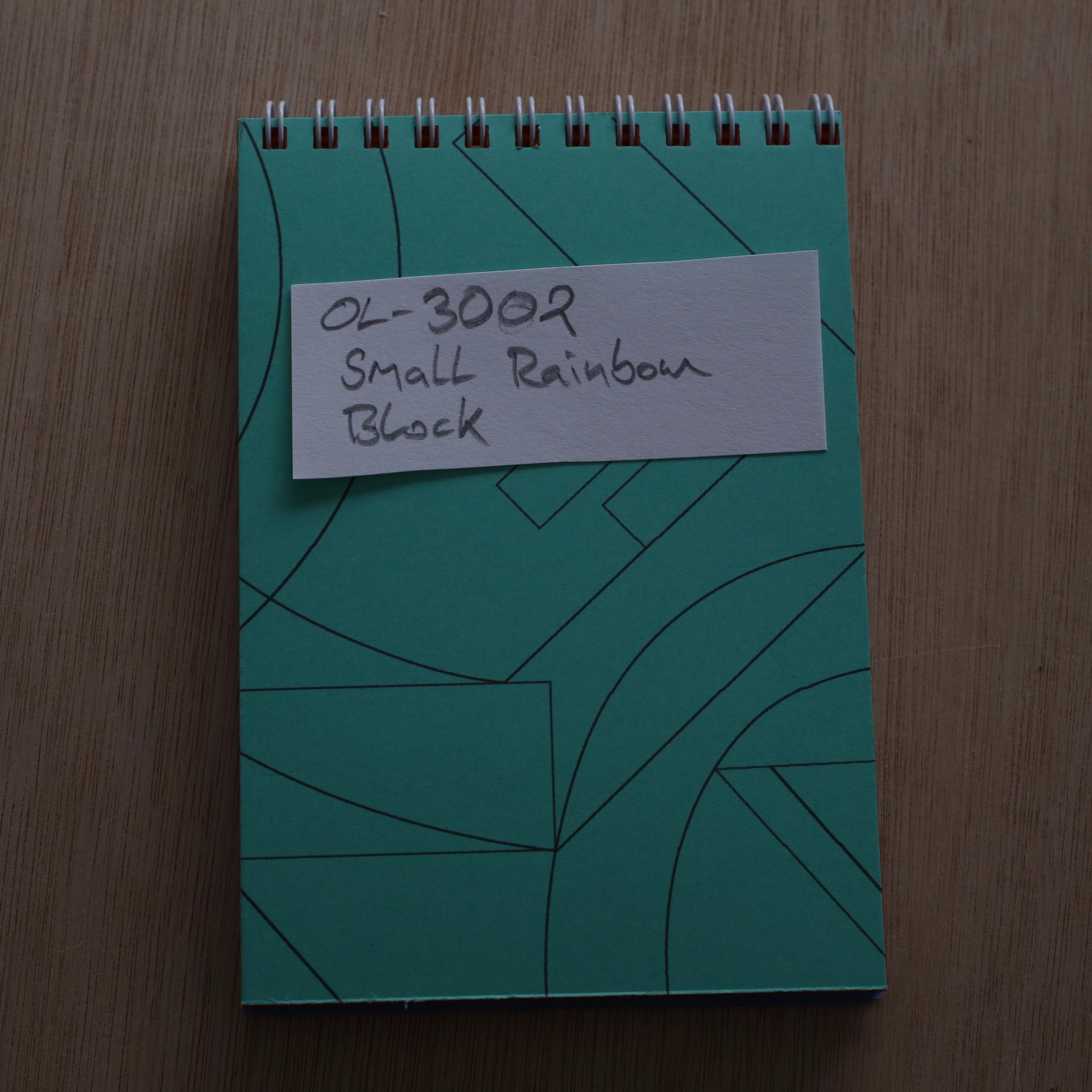 A6 rainbow card block