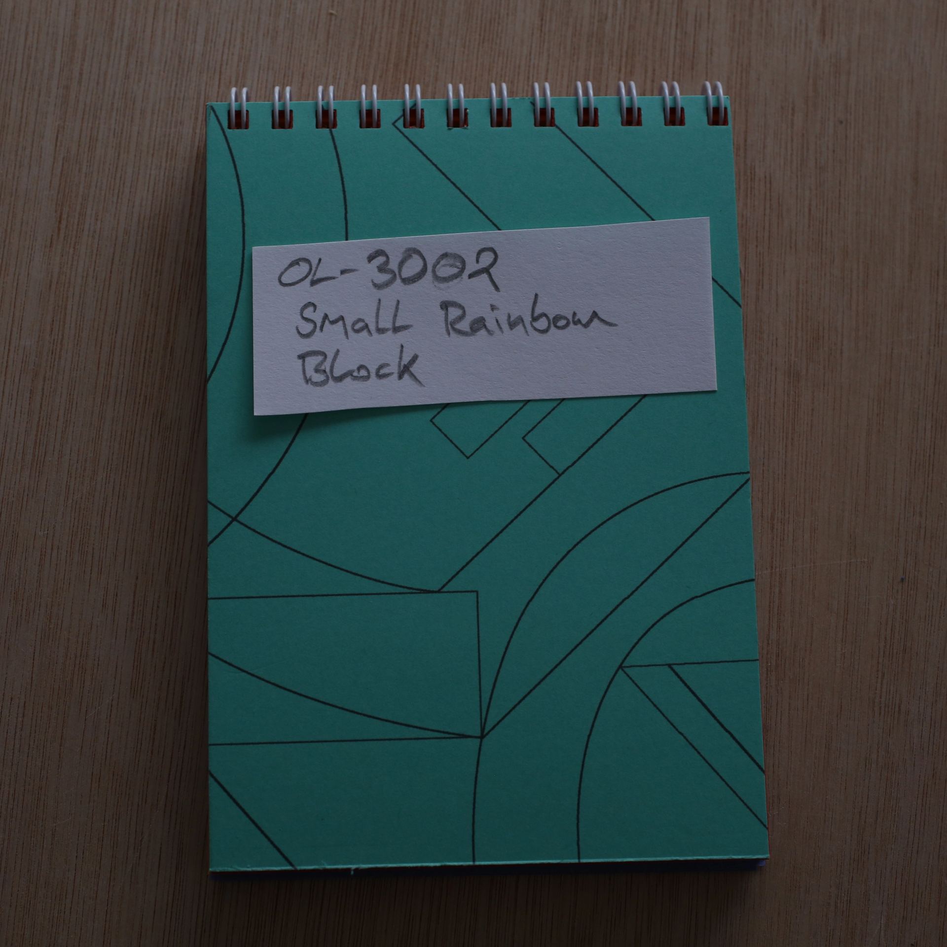 A6 rainbow card block