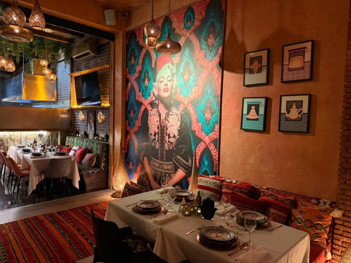 Authentic Mediterranean and Middle Eastern dining area at Mazal Punta Cana