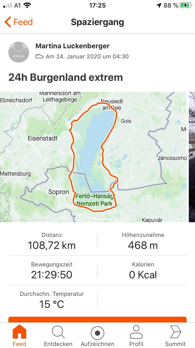 24 Stunden - Burgenland extrem 120 am 24. 1. 2020