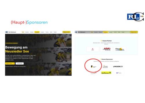 Logos der Sponsoren, Burgenland Energie, Spenglerei Lang, Mörbisch, PASSIONIZER, Raiffeisen