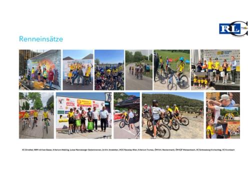 Bilder der Youngstars von Renneinsätzen im XCO - oder Straßen-Rennsport
