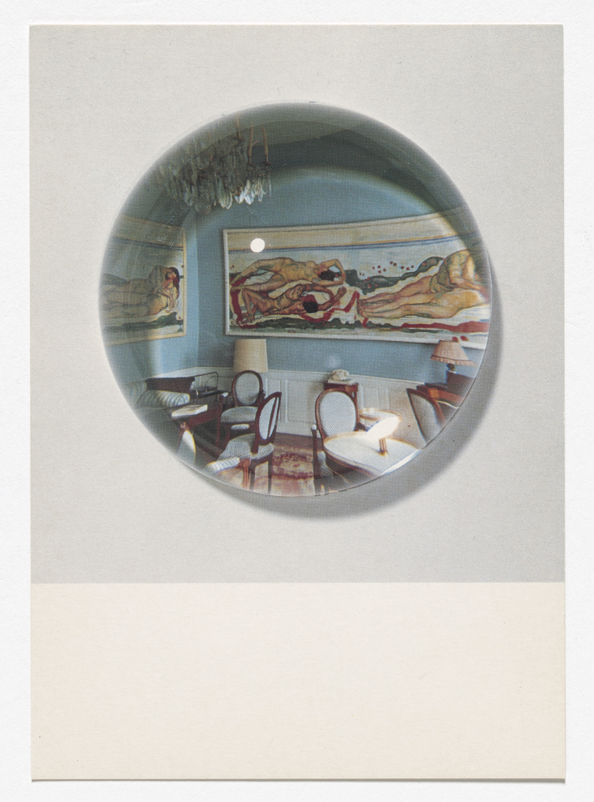 Louise Lawler, Postcards for Paperweights, Postcards, Pictures, Cannibalism, Centre d'Art Contemporain, Geneva, January 20–February 27