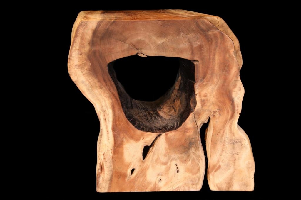 Console effetto grezzo in Suar wood di Cabbia