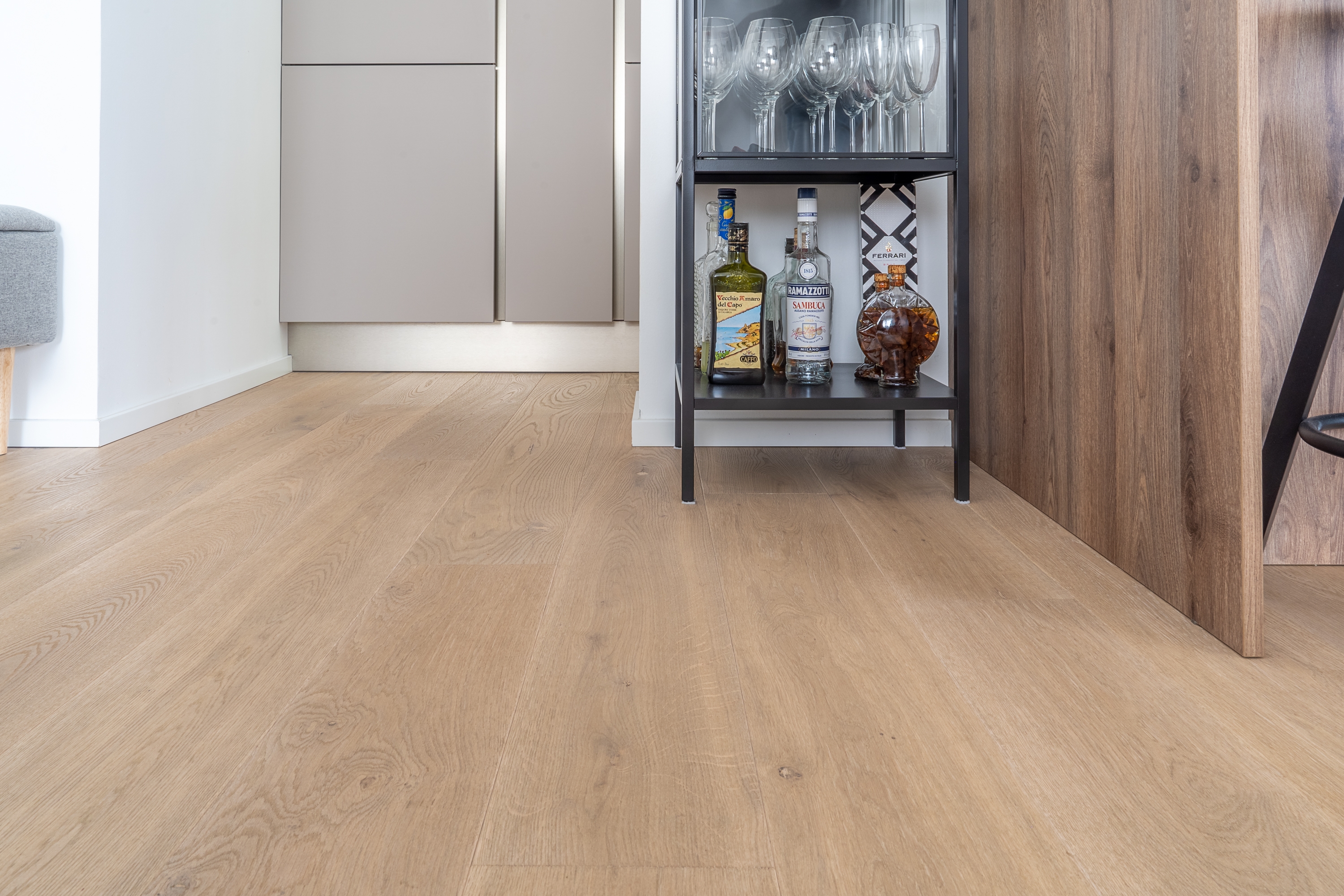 Stanza con parquet Moravia di Cabbia