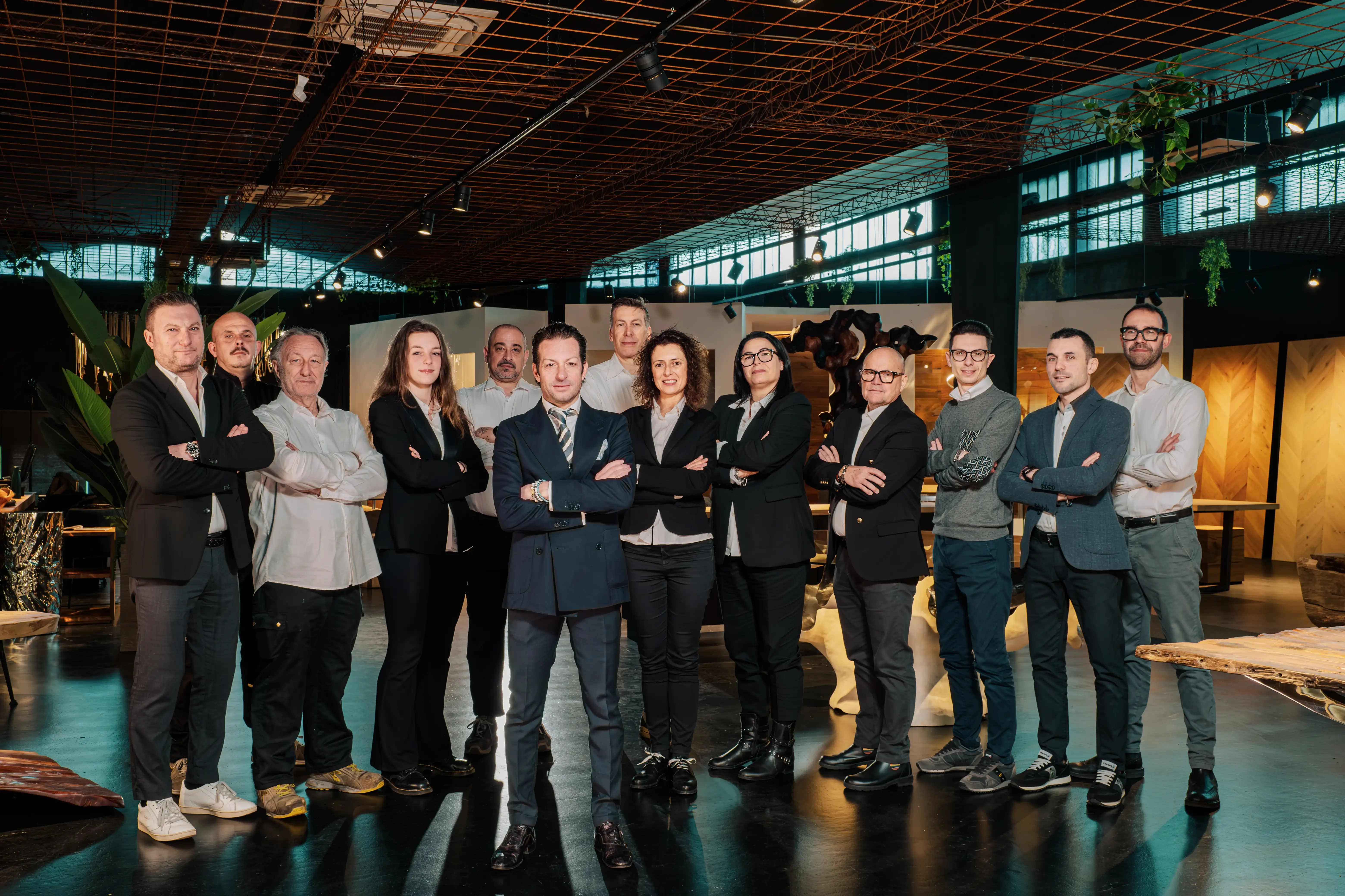 Tutto il team di Cabbia in posa