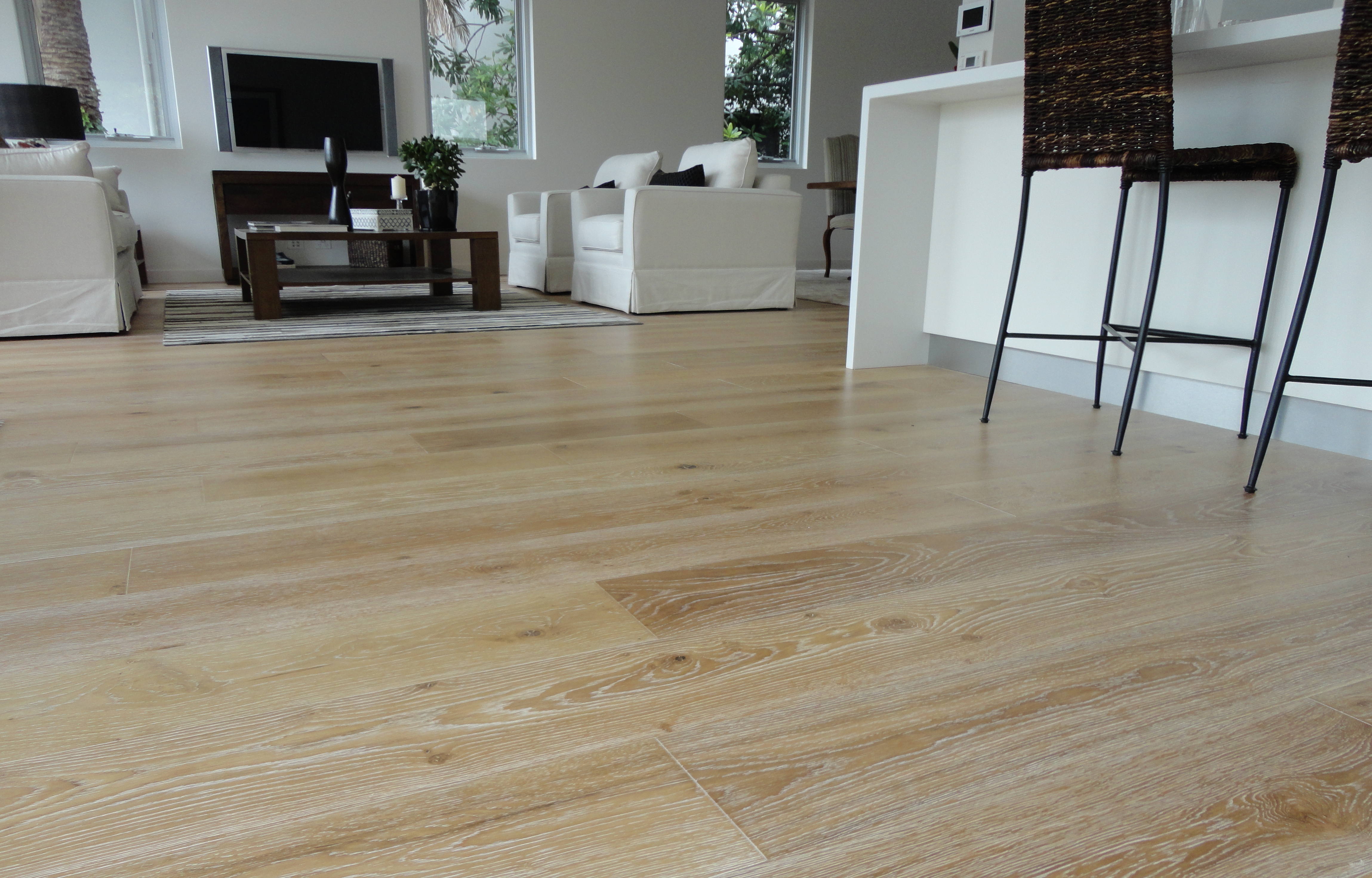 Salotto con parquet Decapè Light Luxury di Cabbia