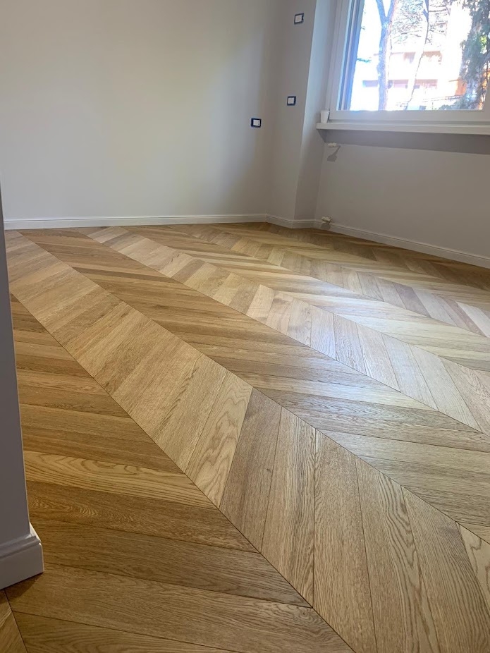 Parquet in Rovere a Spina Francese Naturale Classic
