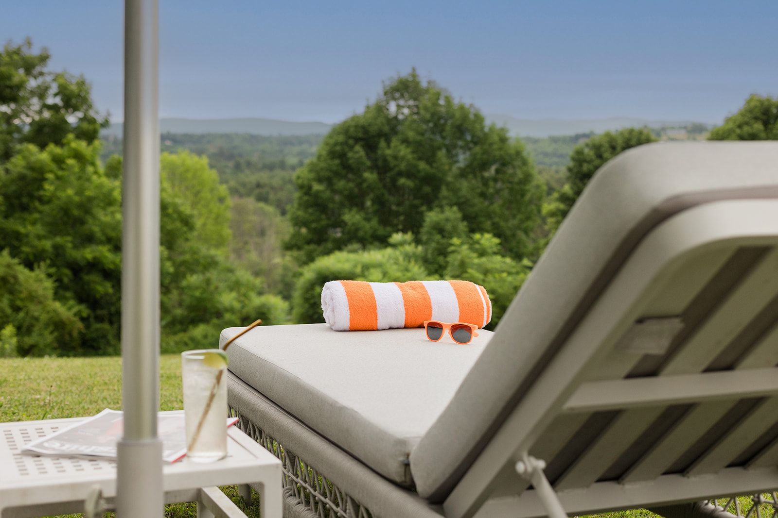 The view from the pool