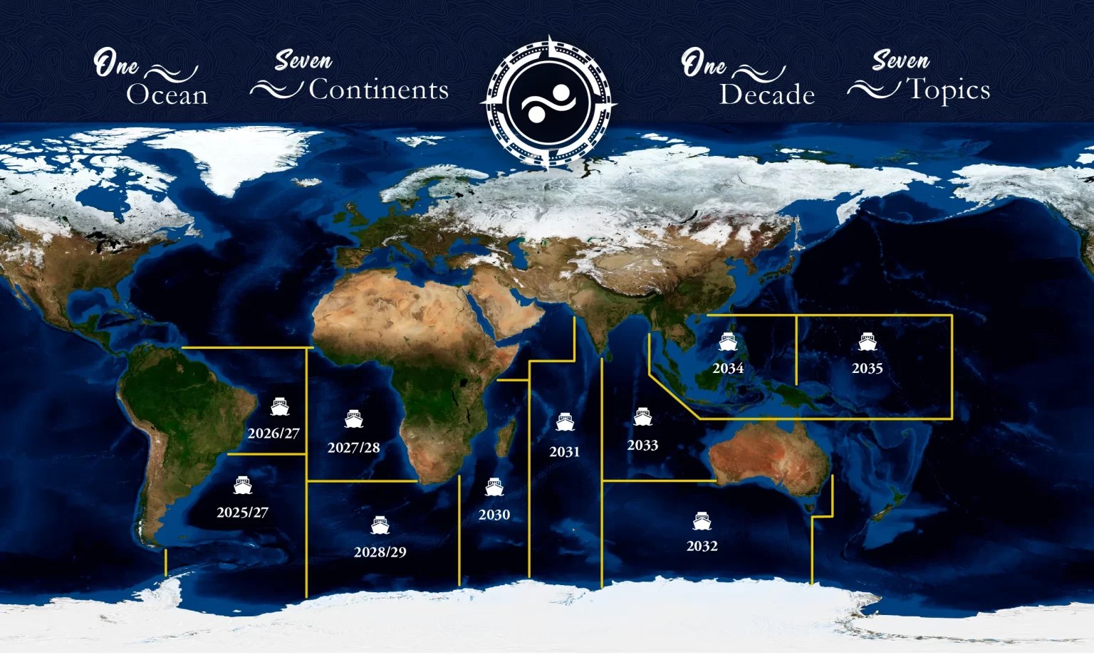 SOI's map showing areas of focus for the next decade.
