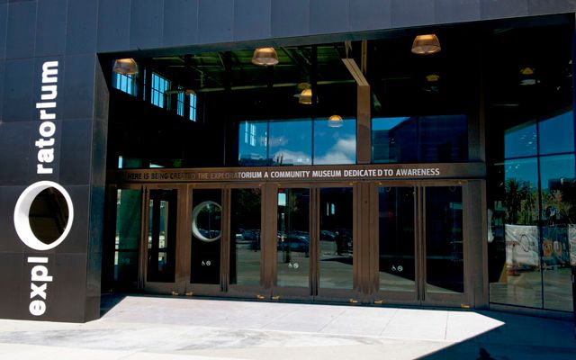 Main entrance to the Exploratorium at Pier 15