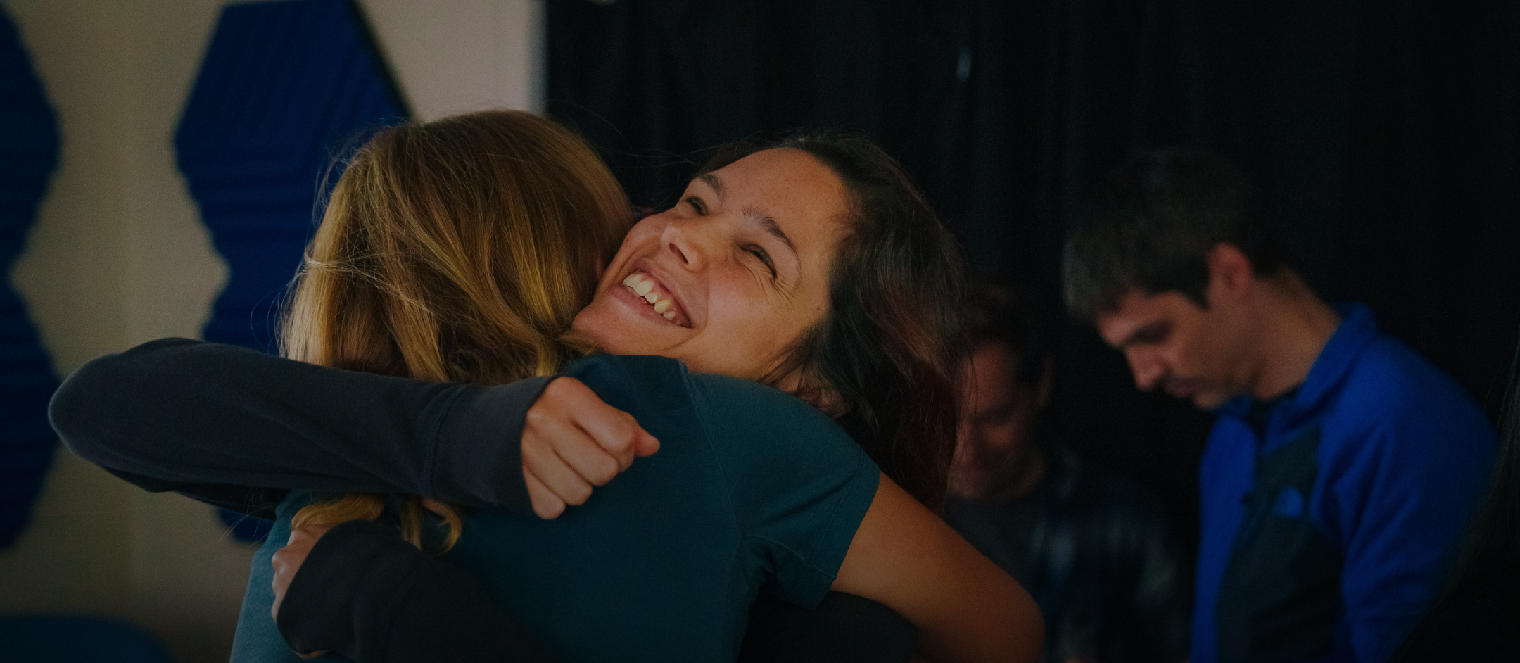 two people hugging