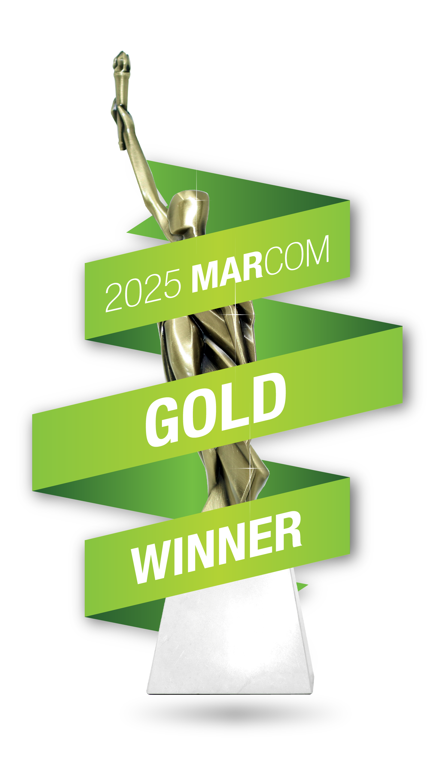Gold Award from MarCom - 2024 Holiday Card