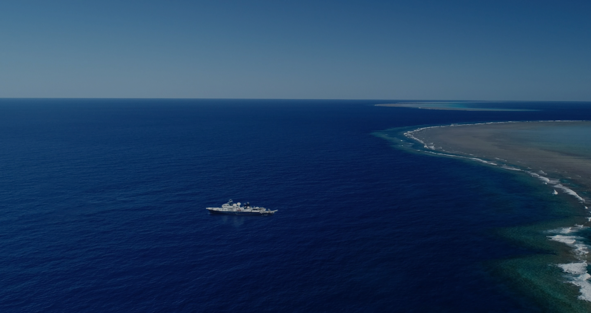 large vessel in ocean