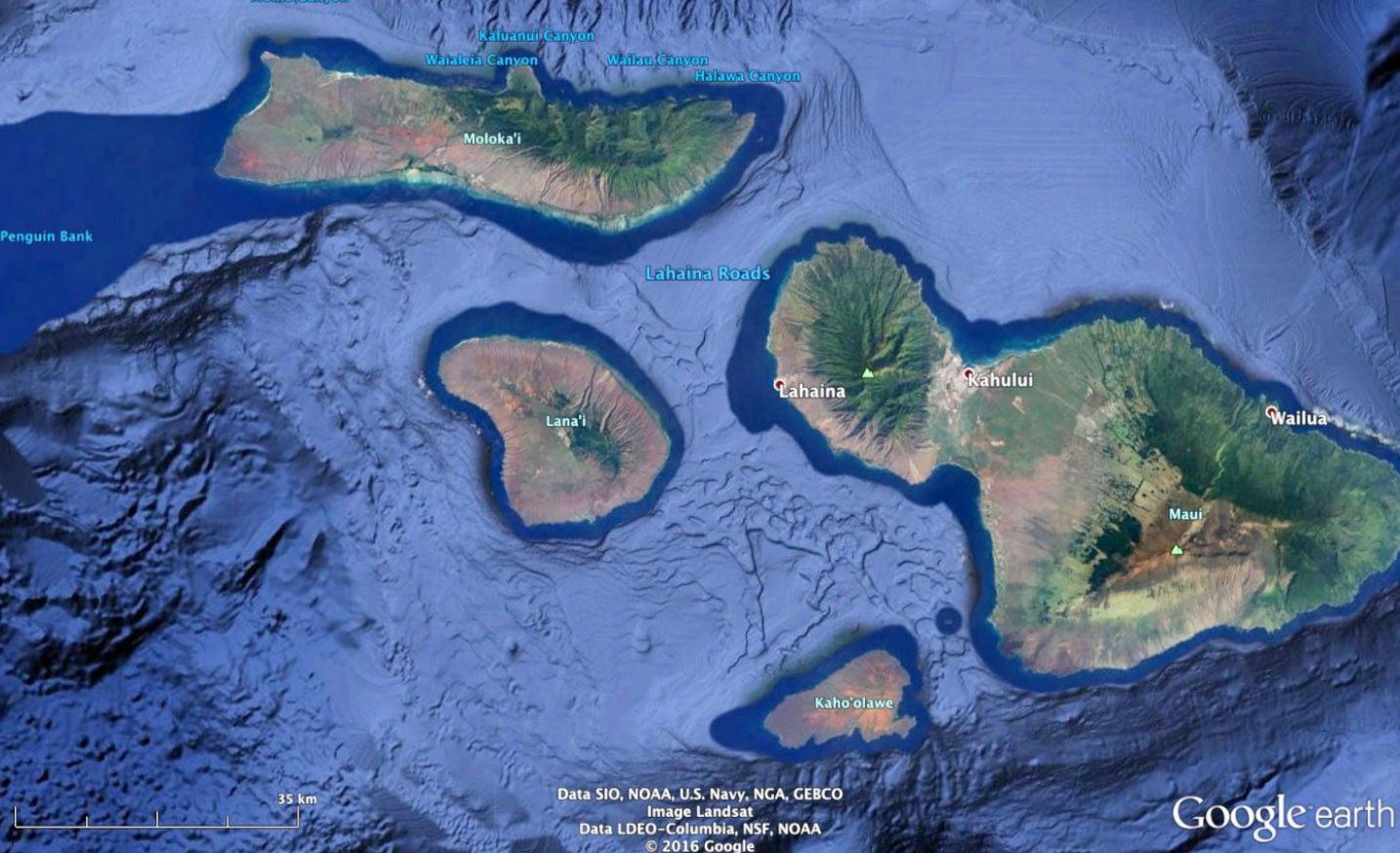 The cruise will focus on sites at along East Lanai, South Moloka’i, West Maui and North Kaho’olawe (alternative site).