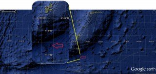 Location of Falkor Seamount off of Guam.
