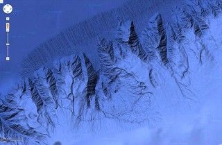 Detailed underwater views of the Campeche Escarpment are now available to researchers and the public on Google Earth and Google maps. 