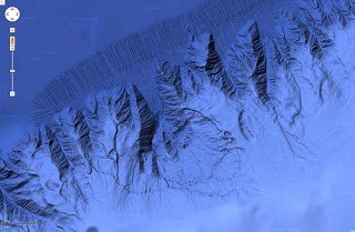 Detailed underwater views of the Campeche Escarpment are now available to researchers and the public on Google Earth and Google maps.