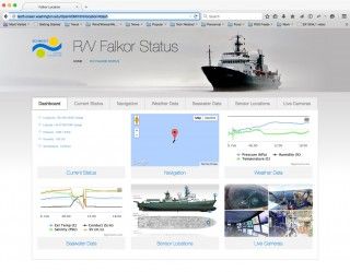 The new "data dashboard" Falkor status page.
