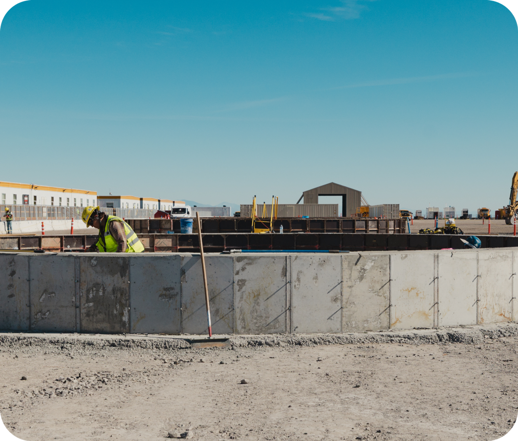 Site excavation and foundation work
