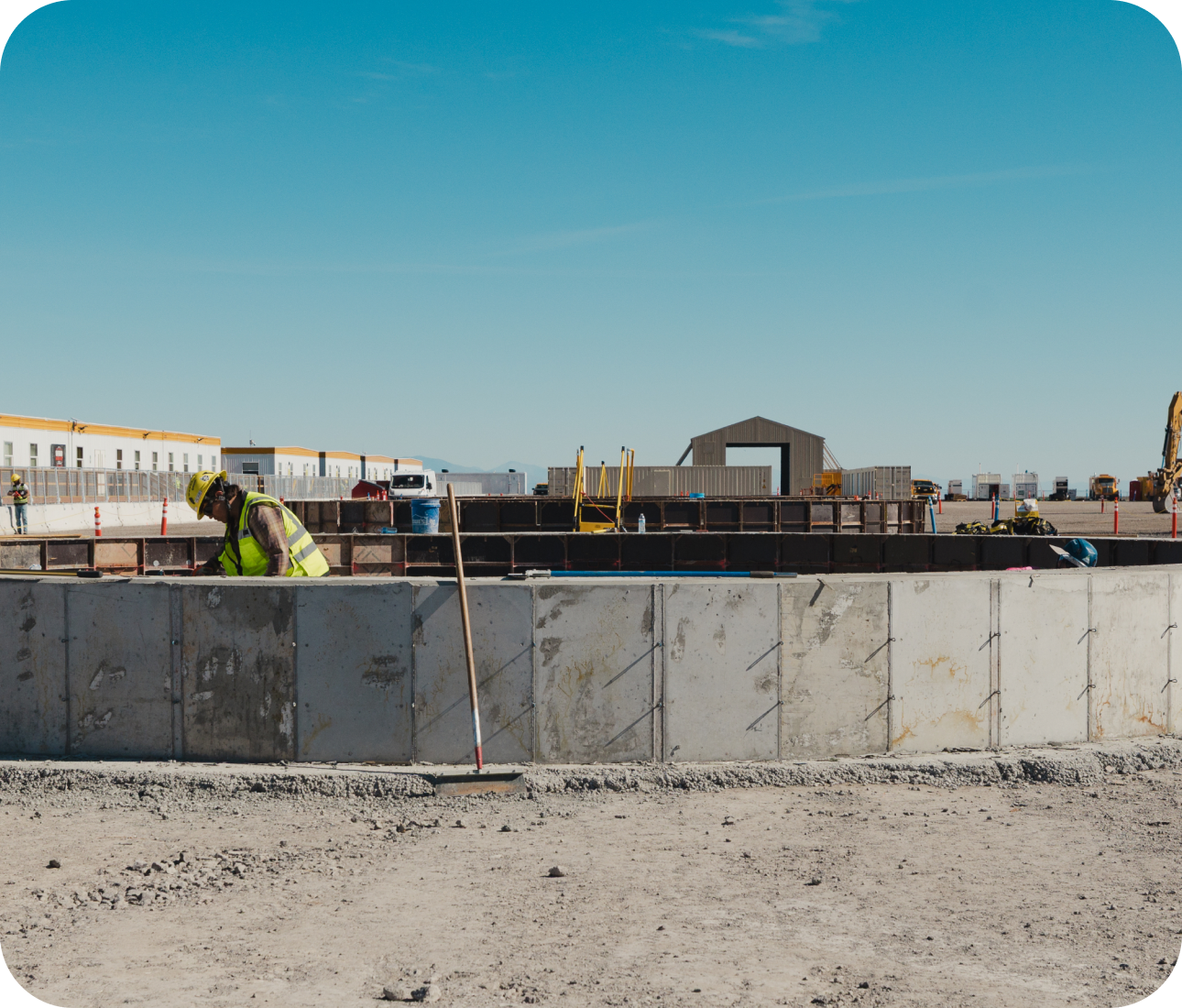 Site excavation and foundation work