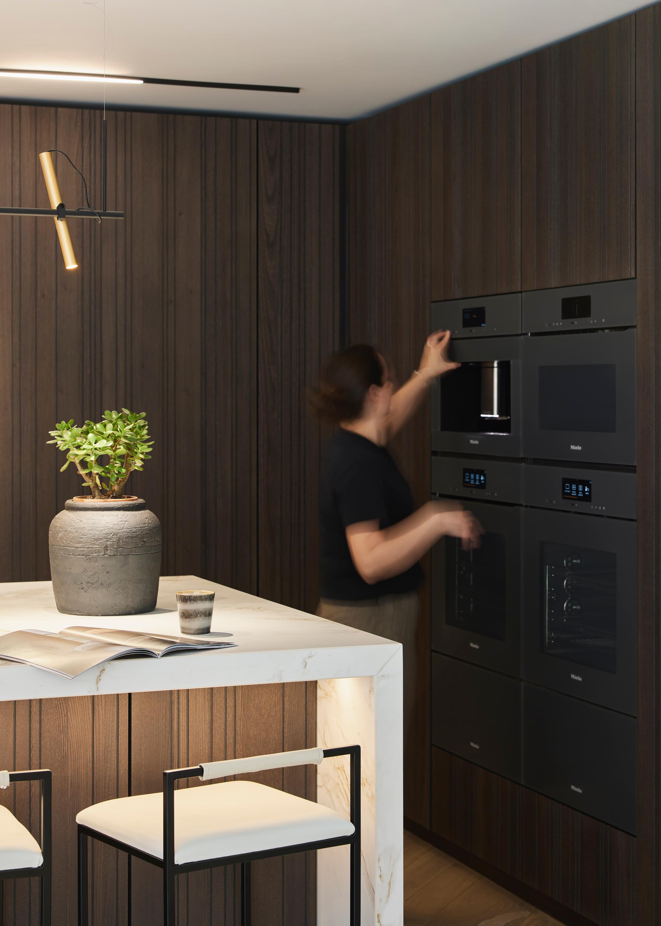 Using Miele built in coffee machine
