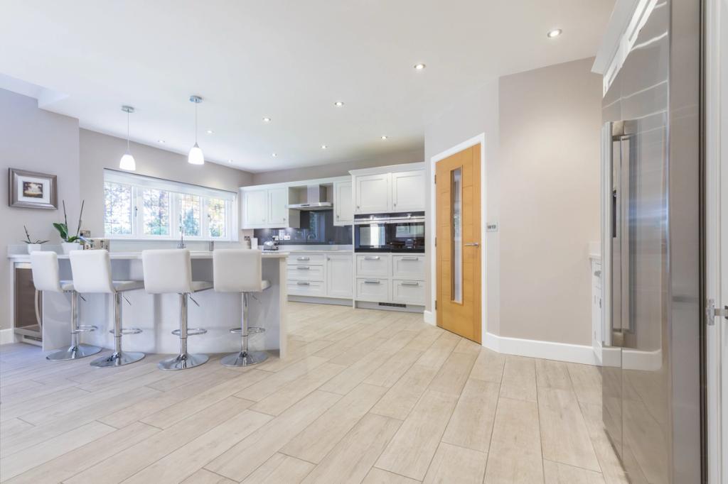 Modern white in-frame kitchen