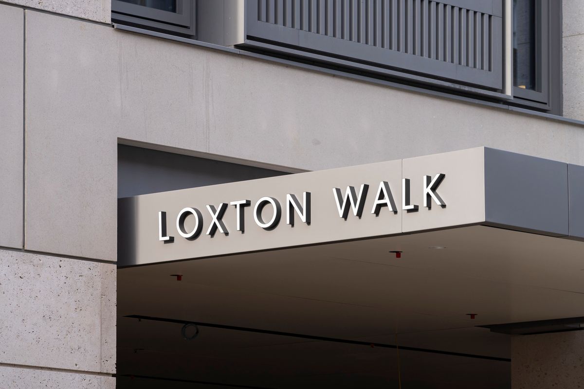 Loxton Walk signage on Baker Street