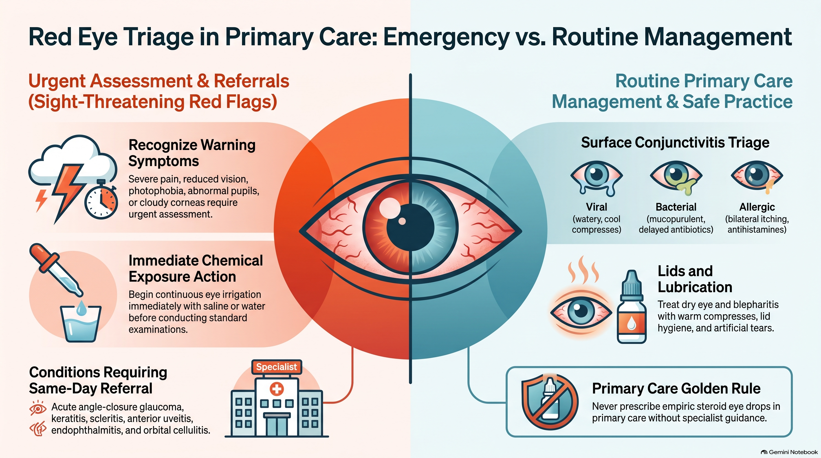 Primary Care Guide to Managing Red Eye Diagnoses