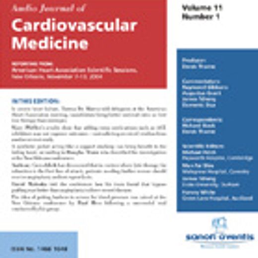 Audio Journal of Cardiovascular Medicine 11.3, October 2005